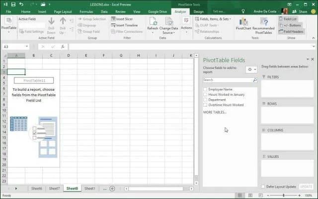 Ako vytvoriť kontingenčnú tabuľku v Microsft Excel