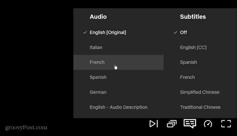 Hvordan endre språk på Netflix
