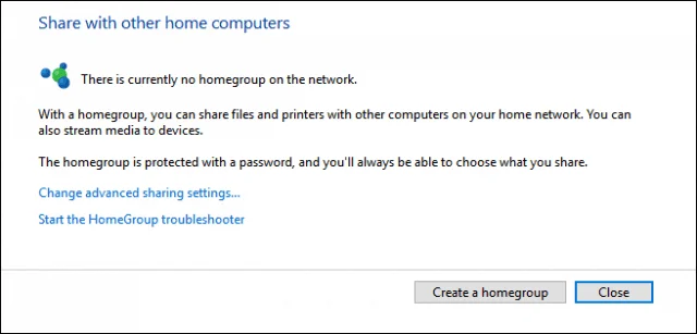 Sådan opretter og deltager du i en hjemmegruppe i Windows 10
