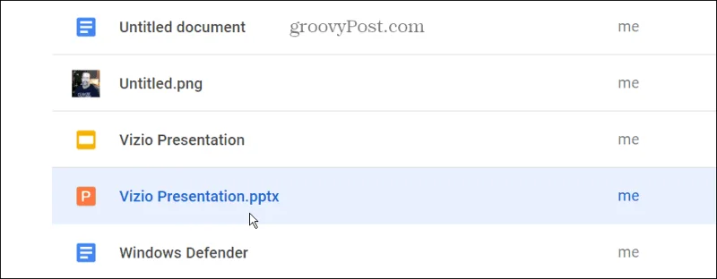 Hvordan konvertere en PowerPoint til Google Slides