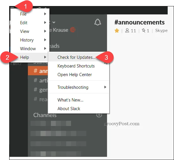 Slik oppdaterer du Slack manuelt