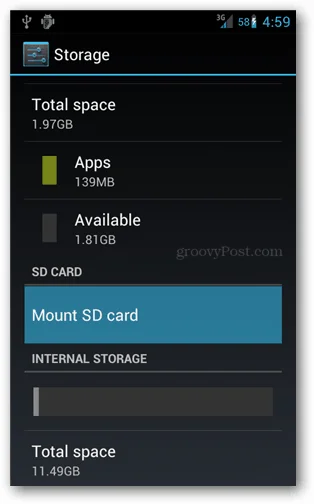 Sådan afmonteres et Android SD-kort, før du fjerner det