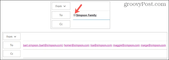 Sådan opretter du en kontaktgruppe eller distributionsliste i Outlook
