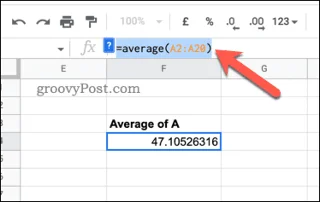 Slik viser du formler i Google Sheets