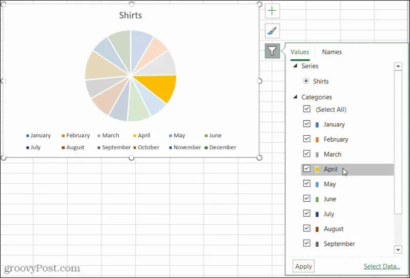 Sådan laver du et cirkeldiagram i Microsoft Excel