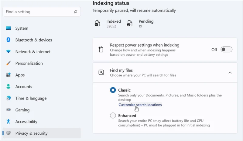 Hur man döljer filer och mappar från sökning på Windows 11