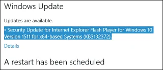 Microsoft julkaisee Windows 10 Adobe Flash Player -korjauksen KB3132372 hätäturvapäivityksenä