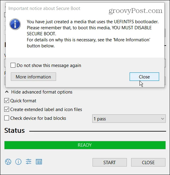 Sådan opretter du et Windows 11 bootbart USB-drev med Rufus