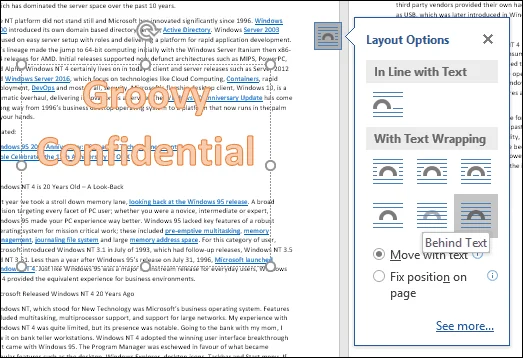 Vízjel hozzáadása a dokumentumokhoz a Microsoft Word programban