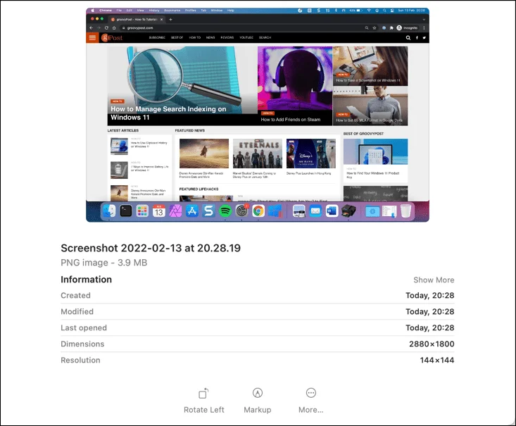 Hur man tar en skärmdump på en Mac