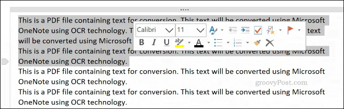 Sådan kopieres tekst fra billeder i Microsoft OneNote
