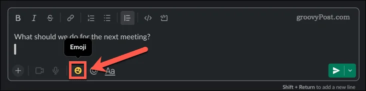 Hvordan lage en meningsmåling i Slack