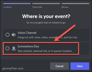 Hur man skapar ett evenemang på Discord