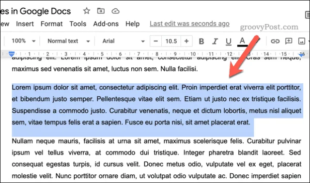Hur man lägger till ett blockcitat i Google Docs