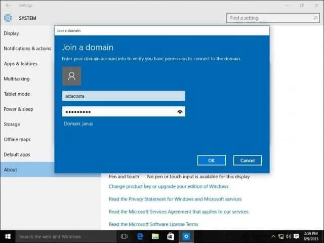 Sådan tilslutter du en Windows 10-pc til et domæne