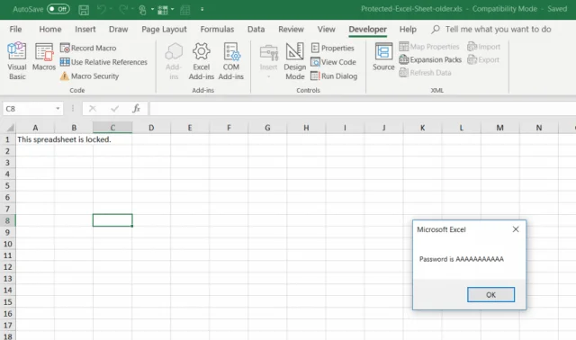 Sådan fjerner du beskyttelsen af ​​et Microsoft Excel-ark