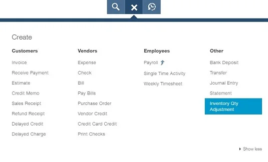 A készletelemek információinak módosítása a QuickBooks Online-ban