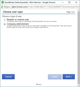 A főadminisztrátori jogok visszaadása az ügyfélnek a QuickBooks Online szolgáltatásban