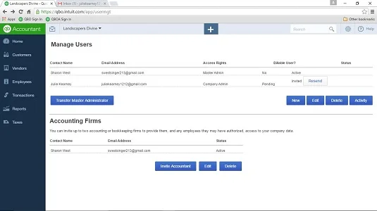 A főadminisztrátori jogok visszaadása az ügyfélnek a QuickBooks Online szolgáltatásban
