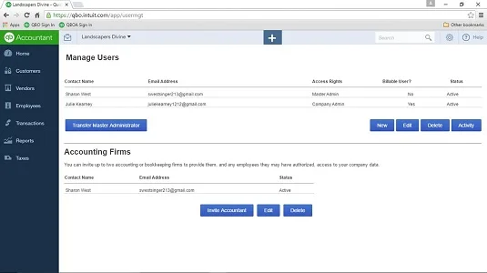 A főadminisztrátori jogok visszaadása az ügyfélnek a QuickBooks Online szolgáltatásban