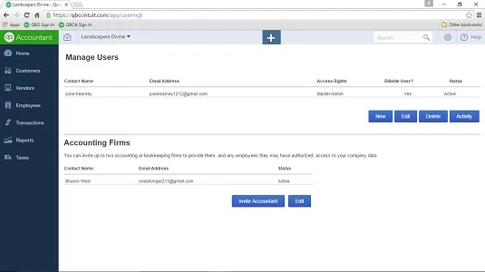 A főadminisztrátori jogok visszaadása az ügyfélnek a QuickBooks Online szolgáltatásban