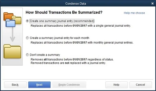 Основи за почистване на вашия фирмен файл QuickBooks
