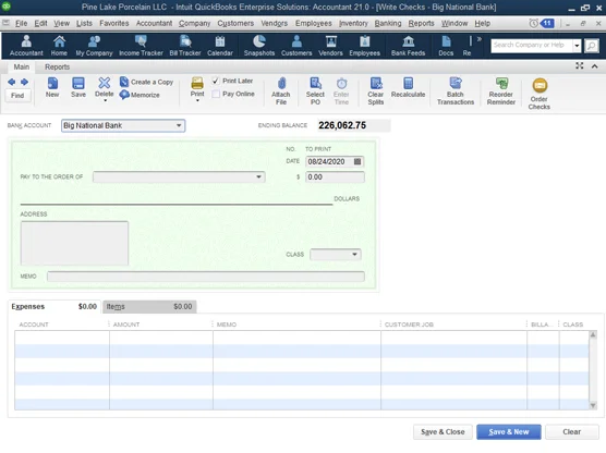 Online banki szolgáltatások a QuickBooks 2021 segítségével