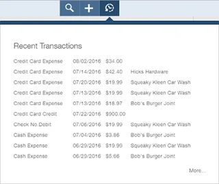 4 praktikus eszközgomb a QuickBooks Online-ban