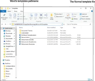 Kuidas parandada Word 2016 tavalist malli