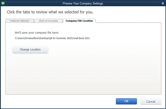 QuickBooks 2021 Express Setup