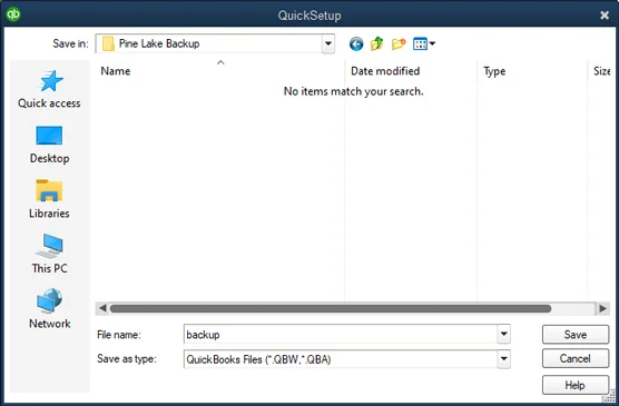 QuickBooks 2021 Express Setup