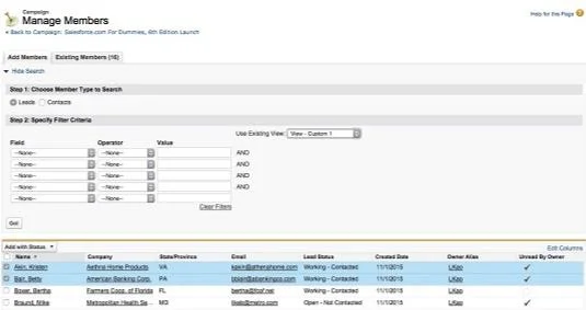 Målretting mot eksisterende medlemmer med Integrated Campaign Builder i Salesforce