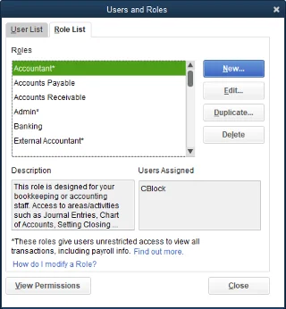 QuickBooks használata többfelhasználós környezetben