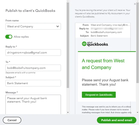 Hogyan dolgozzunk egy QuickBooks Online Client's Company-ban