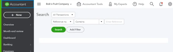 Hogyan dolgozzunk egy QuickBooks Online Client's Company-ban