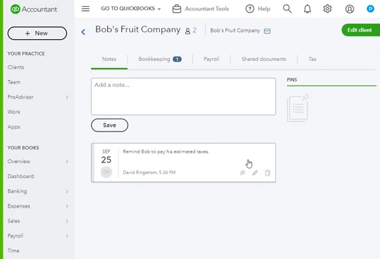 Hogyan dolgozzunk egy QuickBooks Online Client's Company-ban