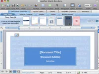 Elementu galerijas izmantošana programmā Word 2008 darbam ar Mac