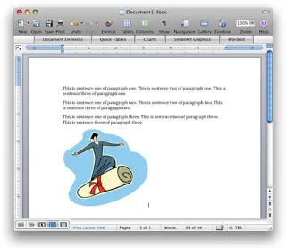 Kā pievienot attēlus Word for Mac dokumentiem