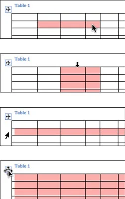 Pielāgojiet tabulas šūnas, rindas un kolonnas programmā Word 2011 darbam ar Mac