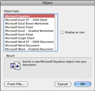 Office 2011 darbam ar Mac: objektu iegulšana Word dokumentā