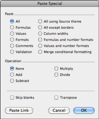 Excel 2011 for Mac: A speciális beillesztési funkció használata