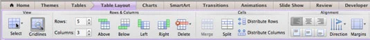 Office 2011 darbam ar Mac: izveidojiet un formatējiet PowerPoint tabulas