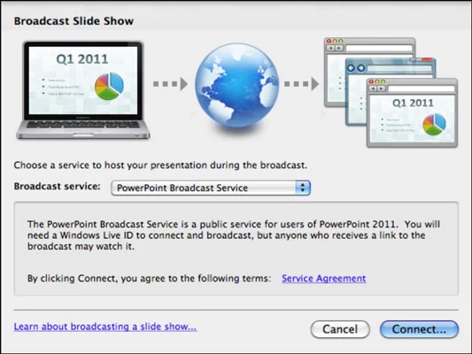 Apraidiet PowerPoint prezentācijas, izmantojot Office 2011 darbam ar Mac