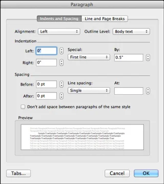 Πώς να προσαρμόσετε το διάστημα στο Word 2011 για Mac