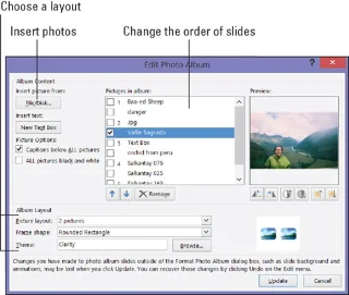 Hogyan készítsünk fotóalbumot a PowerPoint 2016-ban
