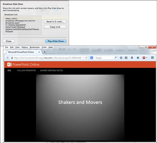 Kā parādīt PowerPoint prezentāciju citiem tiešsaistē no sava Mac datora