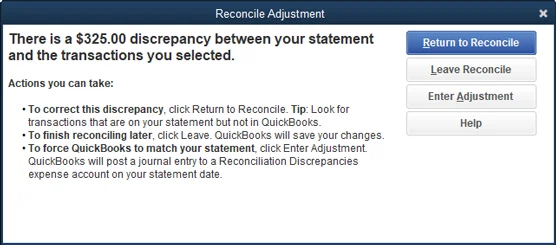 Hogyan lehet kiegyenlíteni egy bankszámlát a QuickBooks 2021-ben