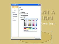 Kā aizpildīt PowerPoint 2007 formu ar krāsu