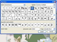 Kā PowerPoint 2007 slaidos ievadīt simbolus, svešas rakstzīmes, pēdiņas un domuzīmes