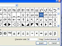 Kā PowerPoint 2007 slaidos ievadīt simbolus, svešas rakstzīmes, pēdiņas un domuzīmes